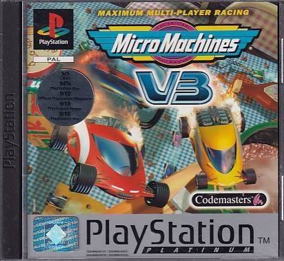 Micro Machines V3 Platinum - PS1 (B Grade) (Genbrug)
